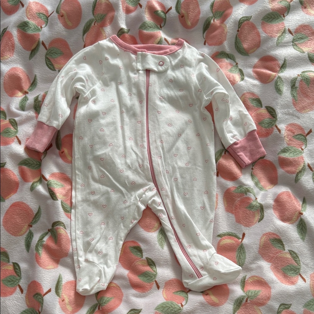 Pink and White Kids One Piece
